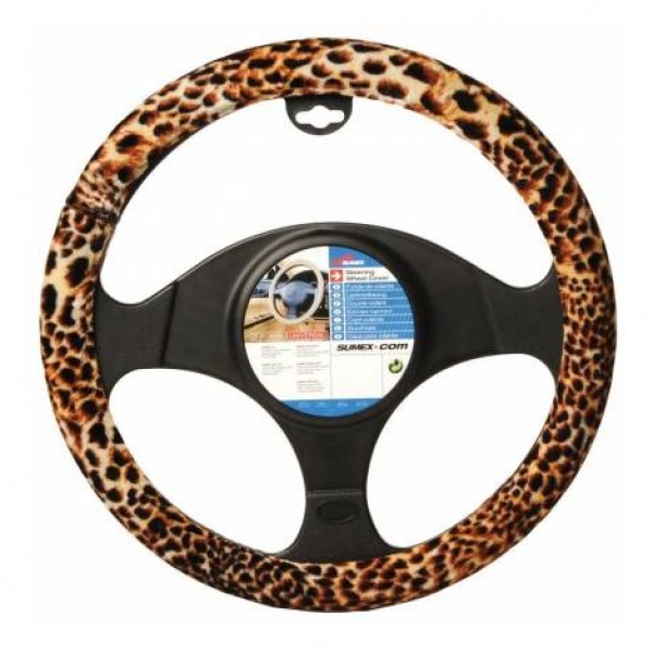 Funda volante terciopelo leopard look