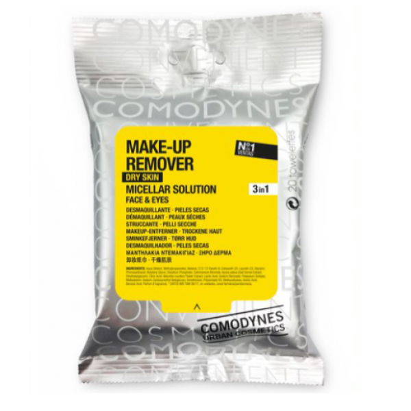 Comodynes Micellar Solution 20 Toallitas Desmaqu